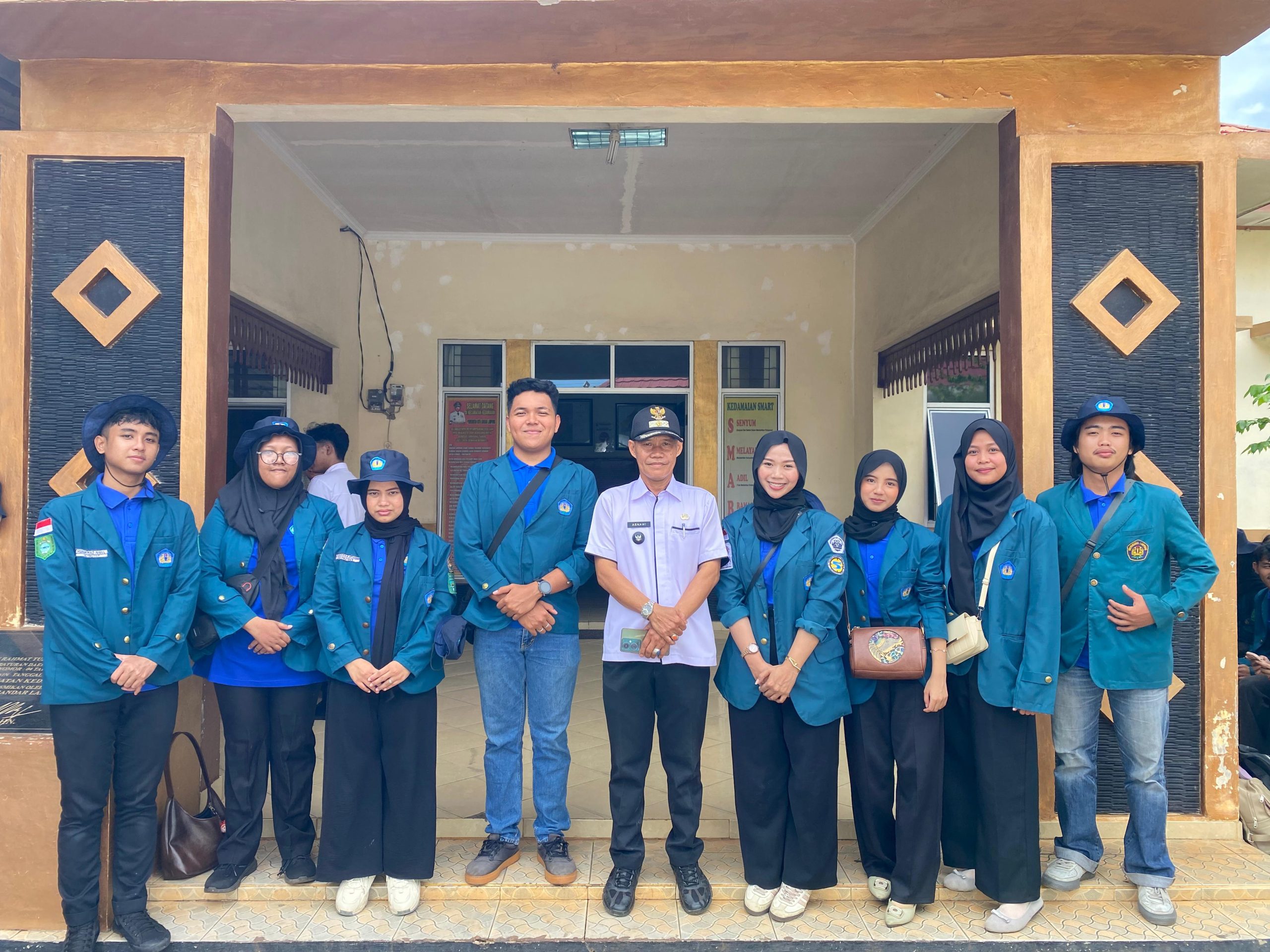 sambutan oleh lurah tanjung raya