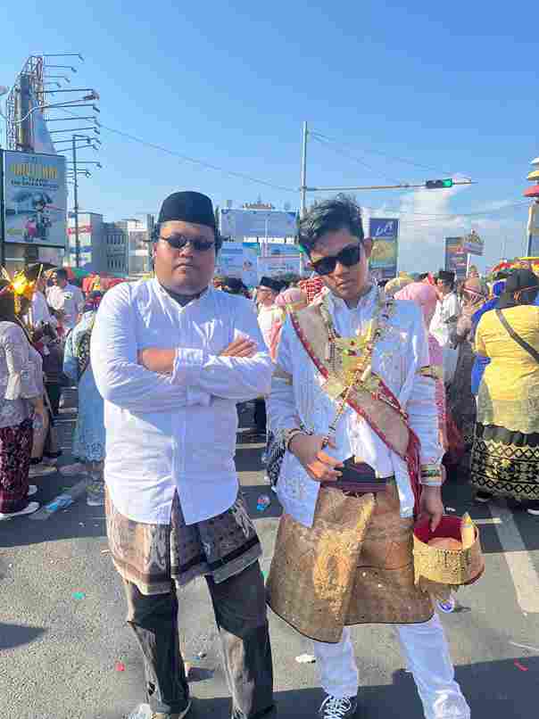 Mahasiswa KKN Kampung Baru berpartisipasi dalam Festival Tari Ngigel HUT ke-343 Kota Bandar Lampung.