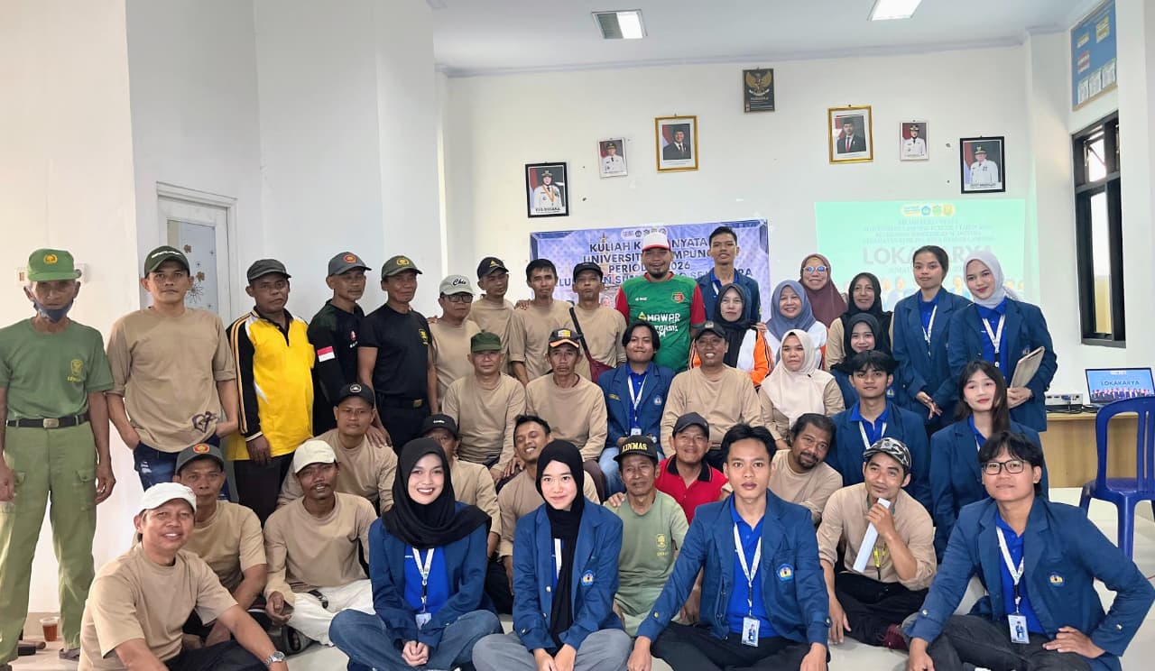 Dokumentasi Lokakarya Pemaparan Program Kerja Mahasiswa KKN di Desa Sumberrejo Sejahtera, Kecamatan Kemiling, Kota Bandar Lampung