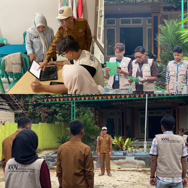 KKN Unila Berkontribusi Aktif dalam Pengelolaan Kantor Pekon dan Pelayanan Publik Tunggul Pawenang