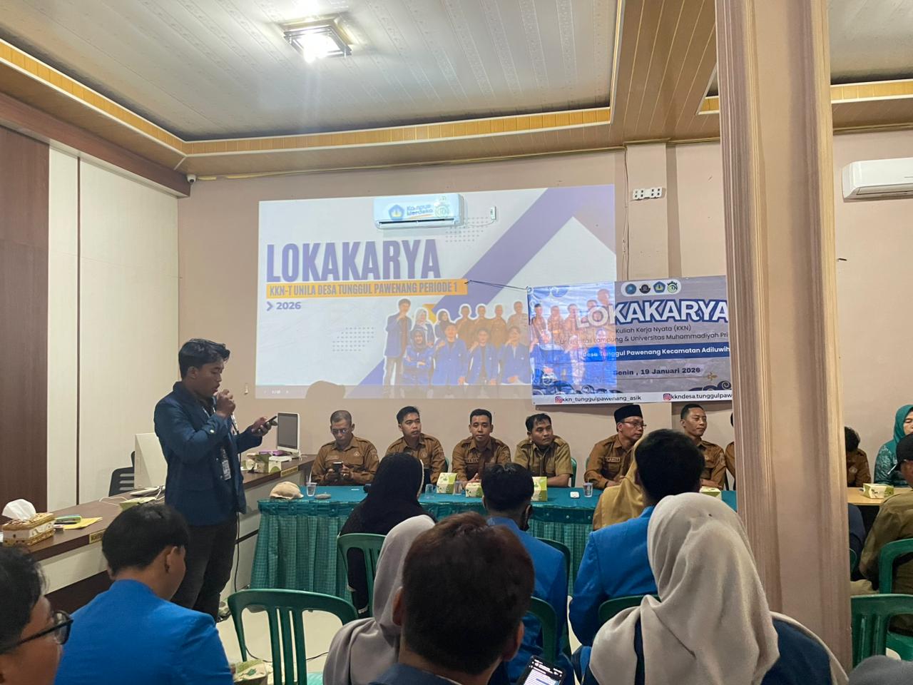 Sinergi Pengabdian: KKN Unila dan UMP Gelar Lokakarya Program Kerja di Tunggul Pawenang