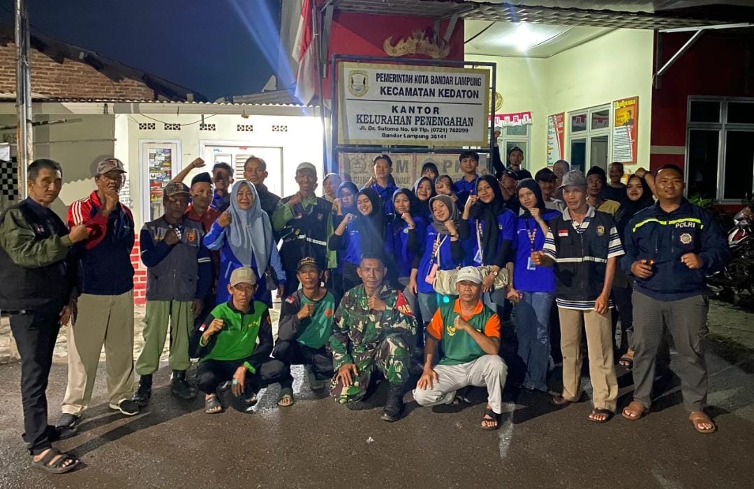 Ronda malam bersama masyarakat