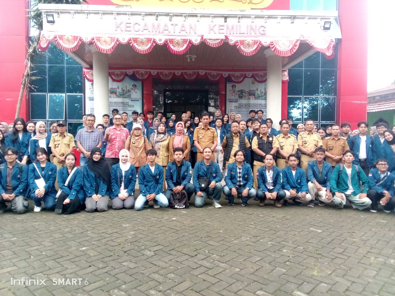 Kegiatan koordinasi KKN mahasiswa Universitas Lampung di Kecamatan Kemiling