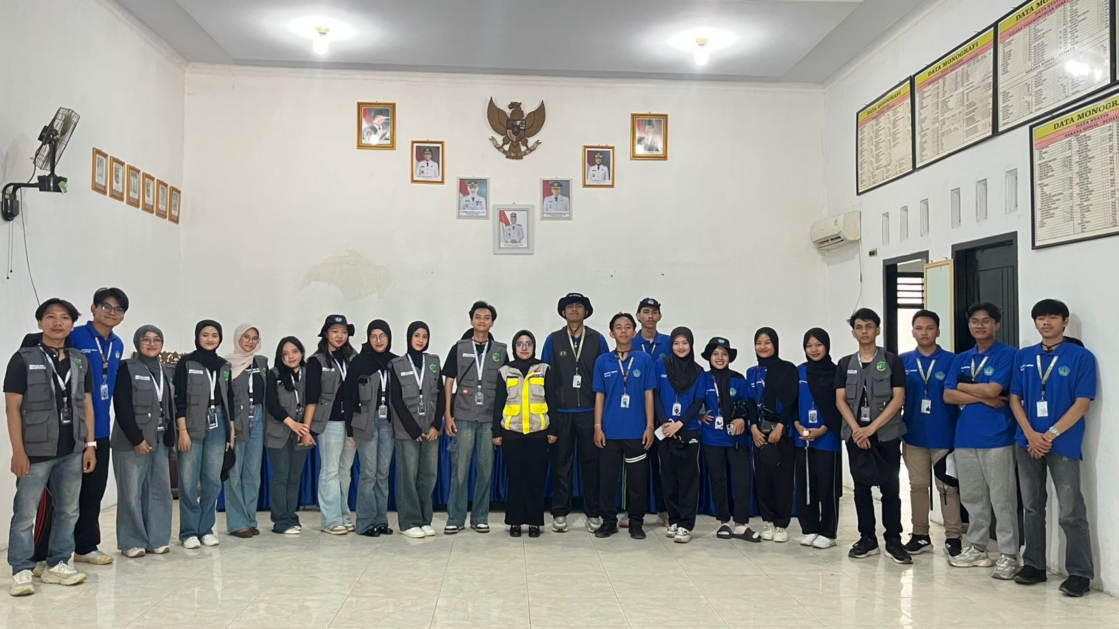 Foto Mahasiswa Bersama Kepala Desa