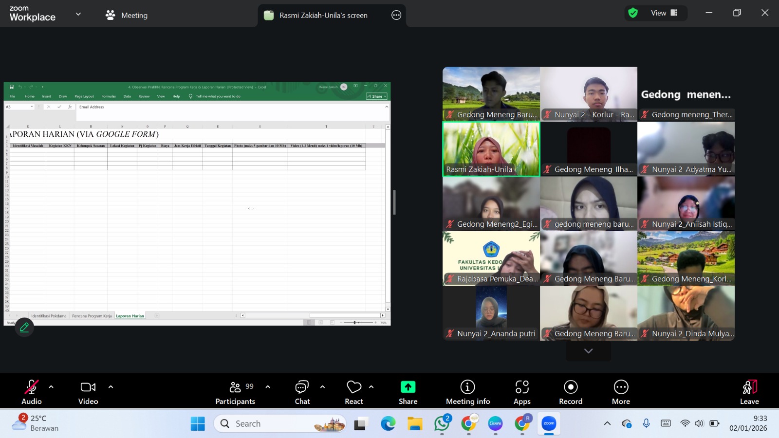 Dokumentasi Pembekalan oleh DPL