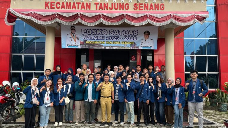 Langkah Awal KKN 2026: Dengan Semangat Pengabdian, Puluhan Mahasiswa Peserta Kuliah Kerja Nyata (KKN) Laksanakan Survei di Kecamatan Tanjung Senang pada Senin, 5 Januari 2026.
