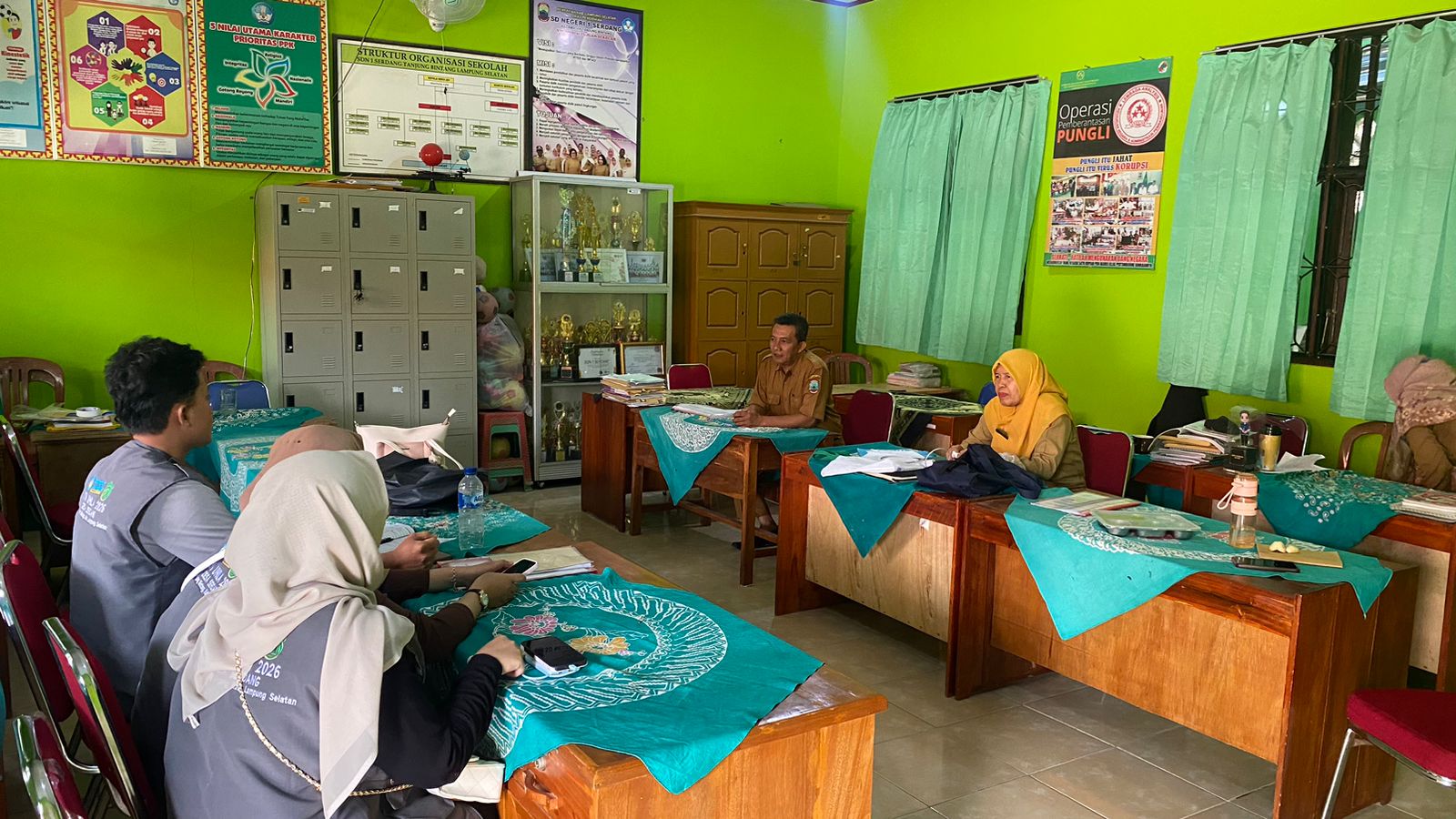 koordinasi dengan kepala sekolah sdn 1 - day 5