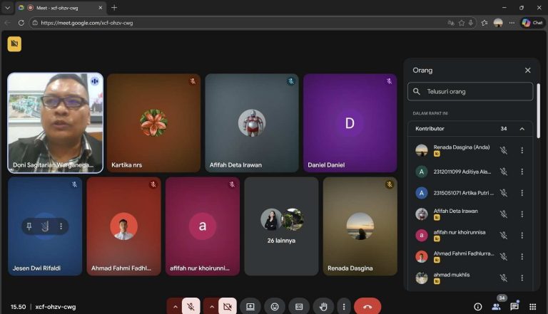 Pembekalan KKN Unila Periode 1 Tahun 2026 dengan DPL