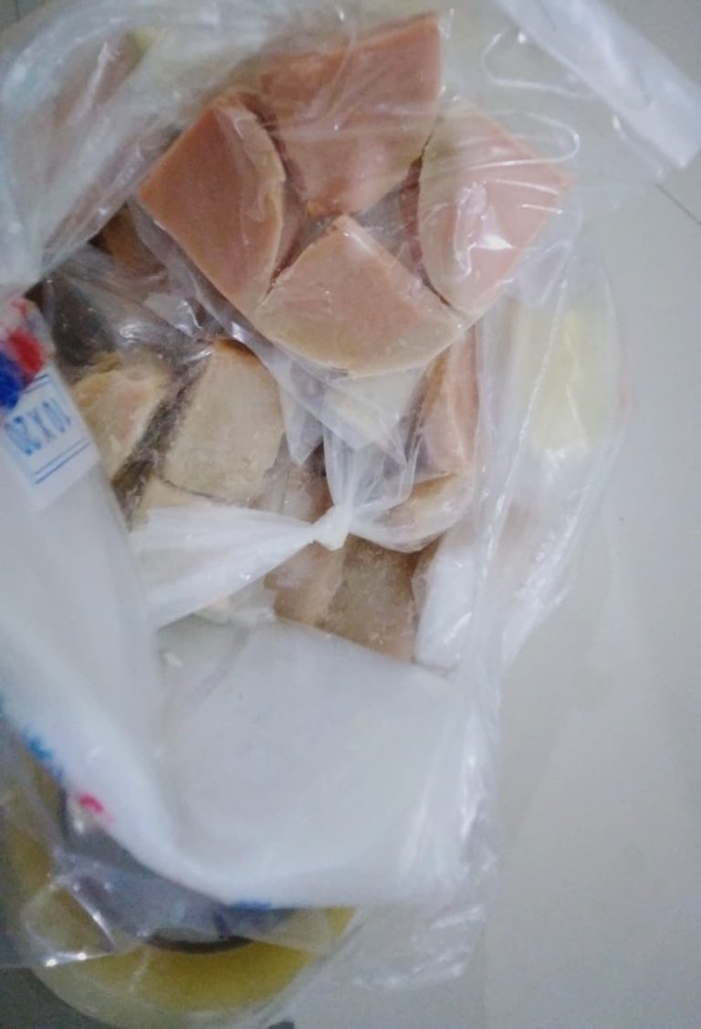 hasil sabun udah jadi