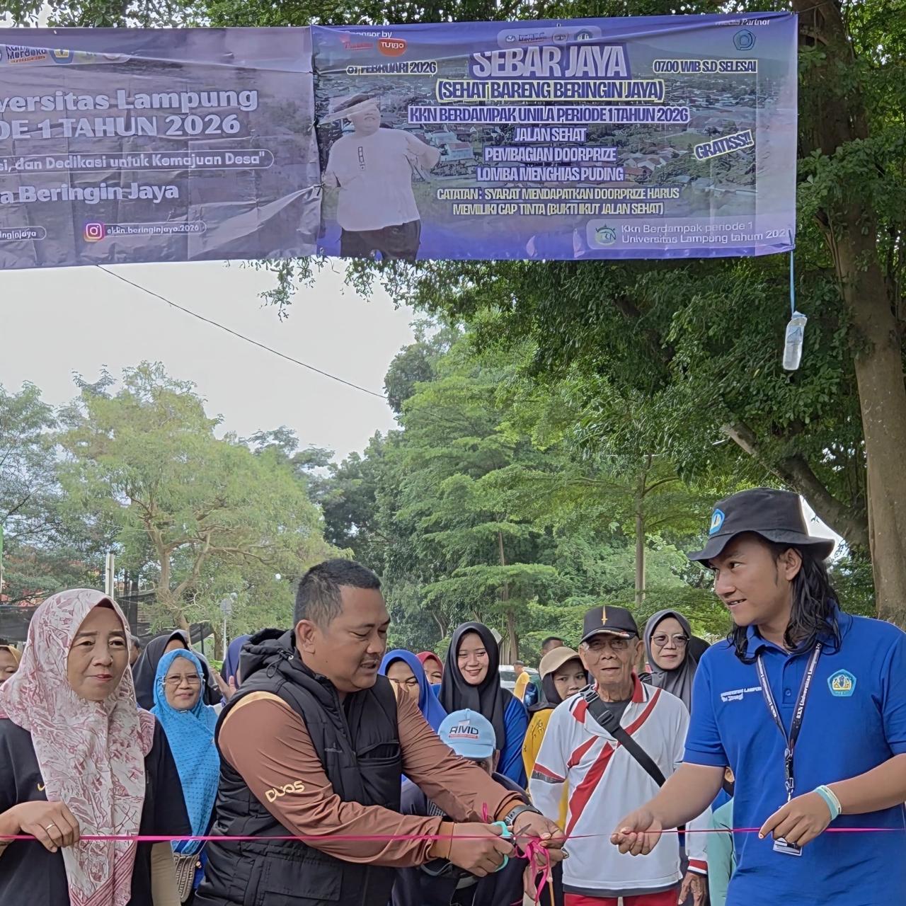 SEBAR JAYA Meriahkan Puncak KKN Beringin Jaya, Dimeriahkan Peresmian Denah Wilayah di RTH
