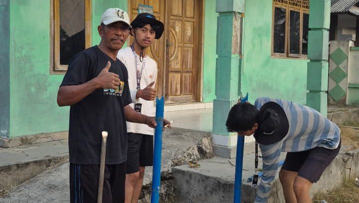 instalasi kotak sampah
